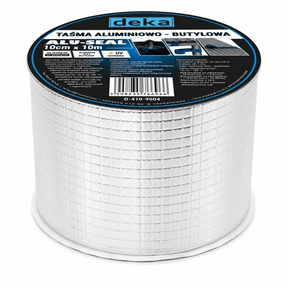 Deka Stogo sandarinimo juosta Alubutyl 10CM*10MB aliuminis