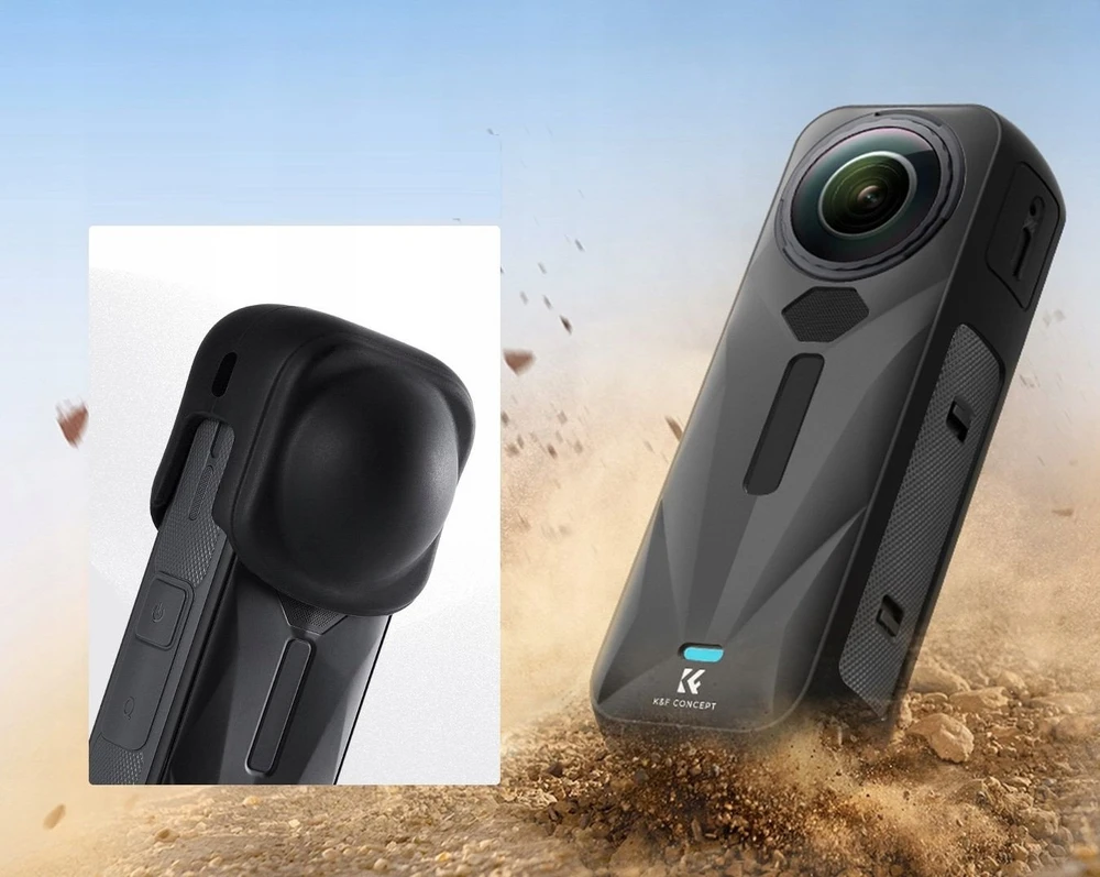 Dekielek Na Obiektyw + Obudowa Dėklas Case Osłona Ochrona Do Insta360 X5 X 5 / Kf31.188