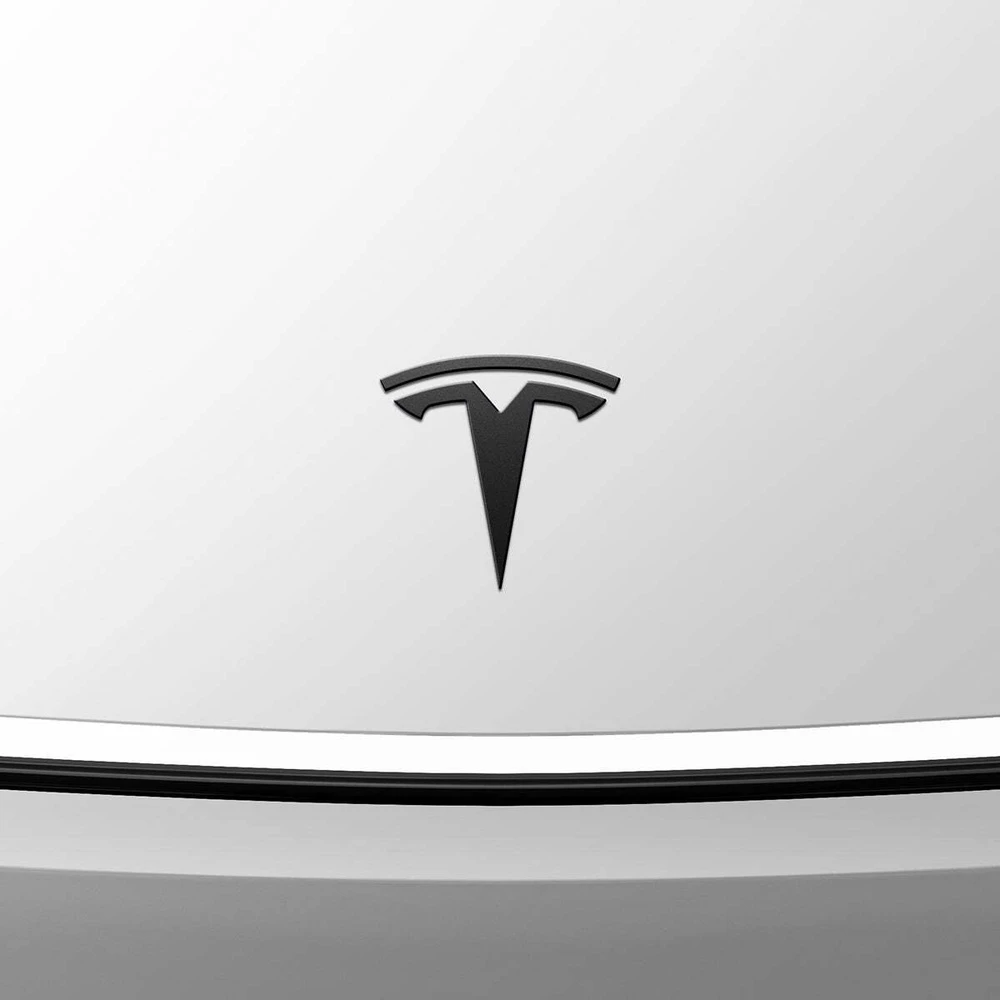 Spigen Tesla priekinė emblema, juoda - Tesla Model Y(Juniper)