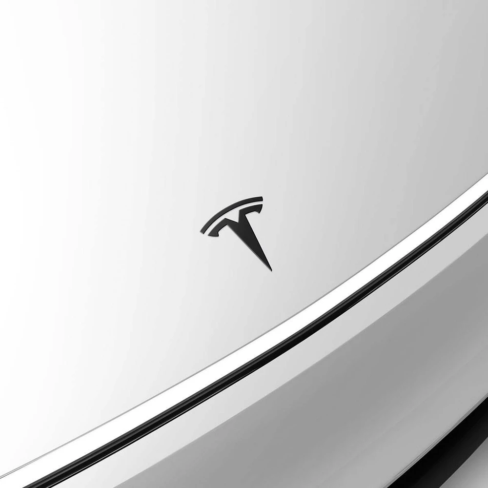 Spigen Tesla priekinė emblema, juoda - Tesla Model Y(Juniper)