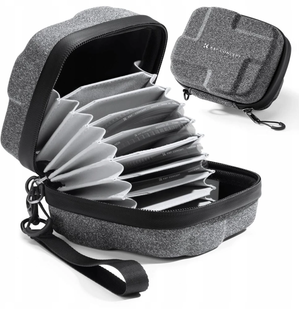 Dėklas su filtrais K&F Concept Hard Shell Filter Case - 95 mm