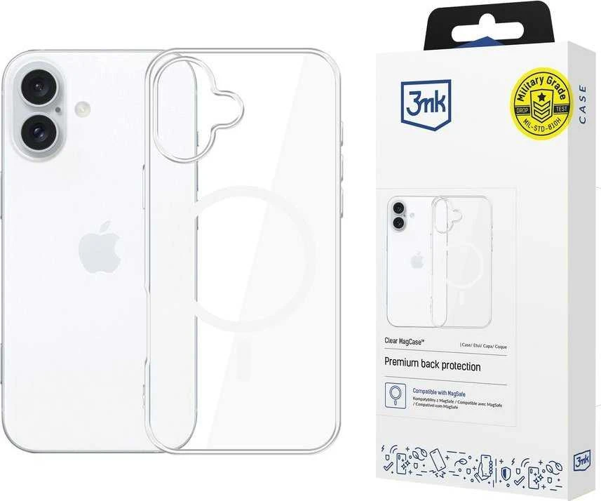 Dėklas 3mk Clear MagCase Apple iPhone 16 Plus
