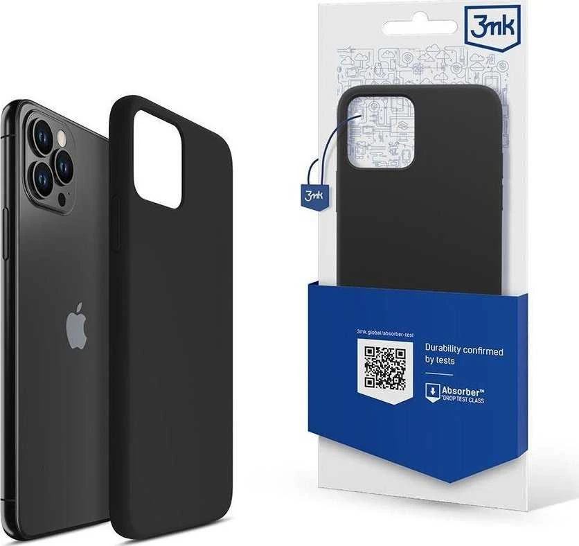 3mk silikoninis Apple iPhone 11 Pro Max - dėklas telefonui juodos spalvos