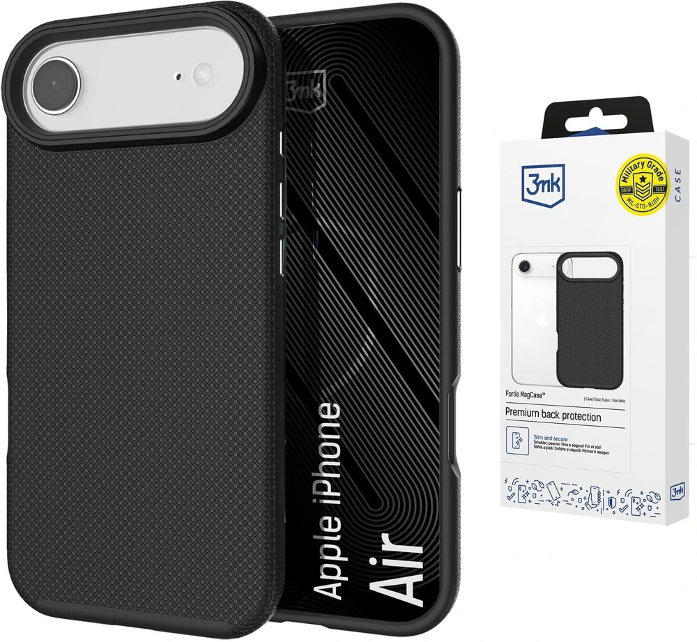 Dėklas 3Mk apsauga 3mk Fortis MagCase iPhone Air - Juodas