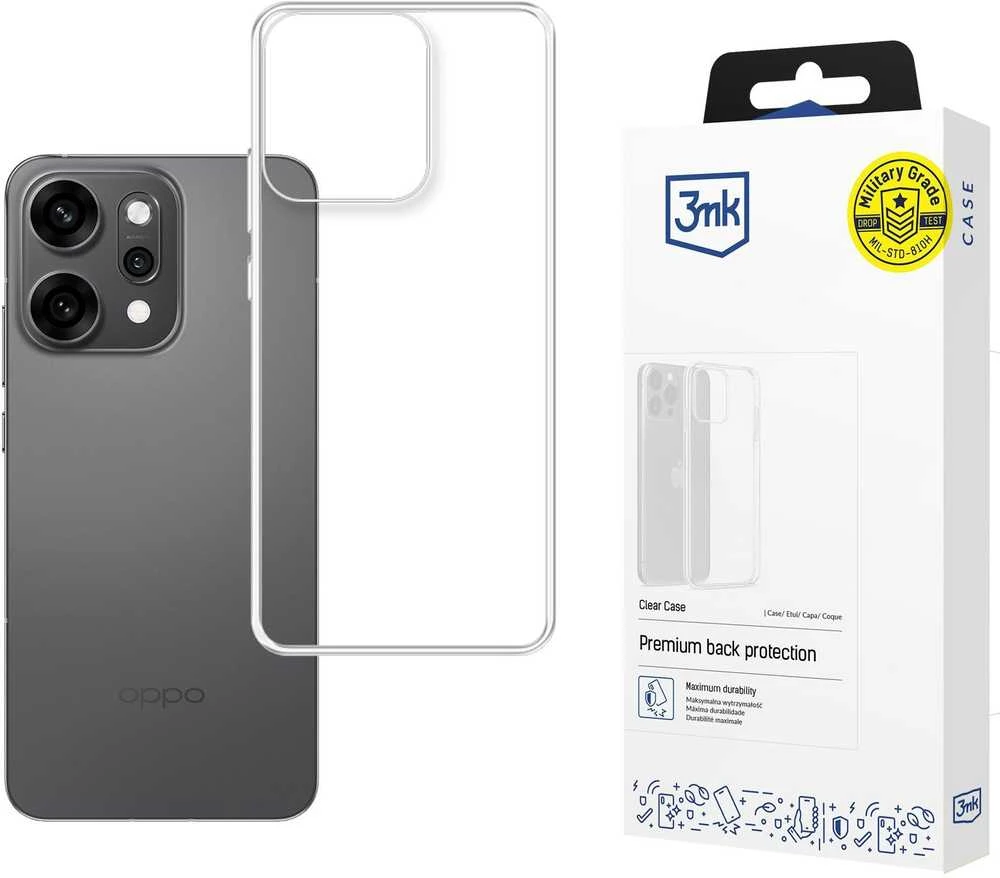 3Mk apsauginis 3mk skaidrus dėklas Oppo Reno 14 Pro - permatomas
