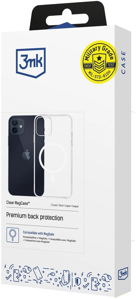 Dėklas 3MK skaidrus MagDėklas Apple iPhone 12/12 Pro