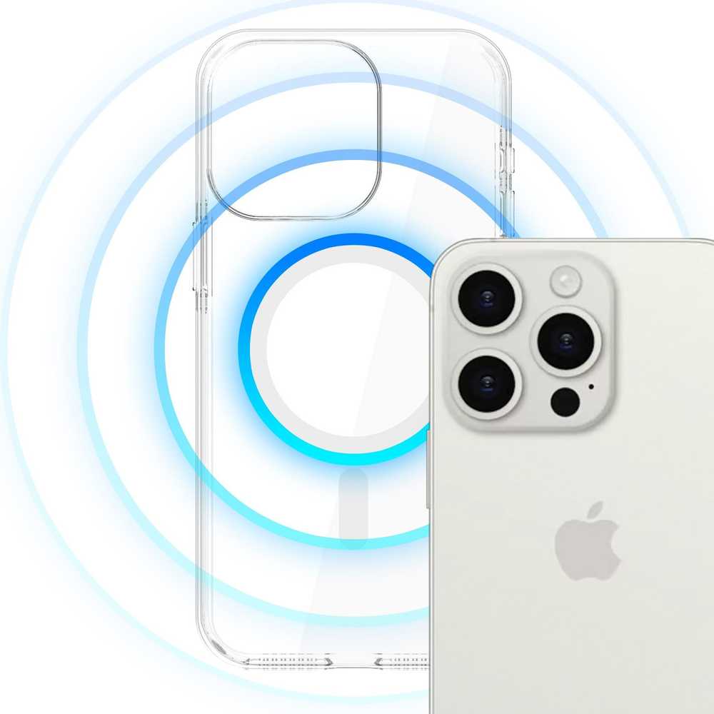 Dėklas 3MK EverClear MagCase skirtas Apple iPhone 15 Pro Max