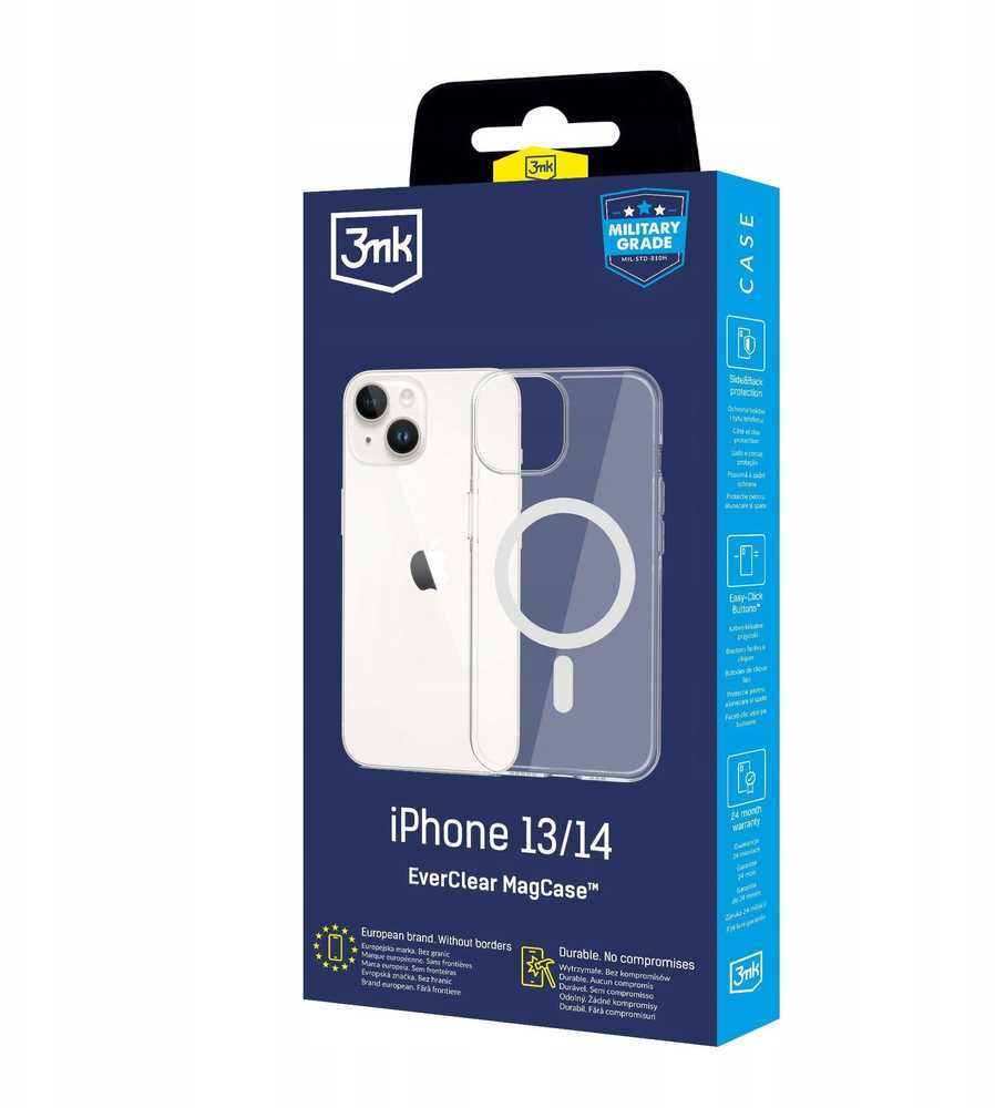 Dėklas 3MK EverClear MagCase skirtas Apple iPhone 13/14