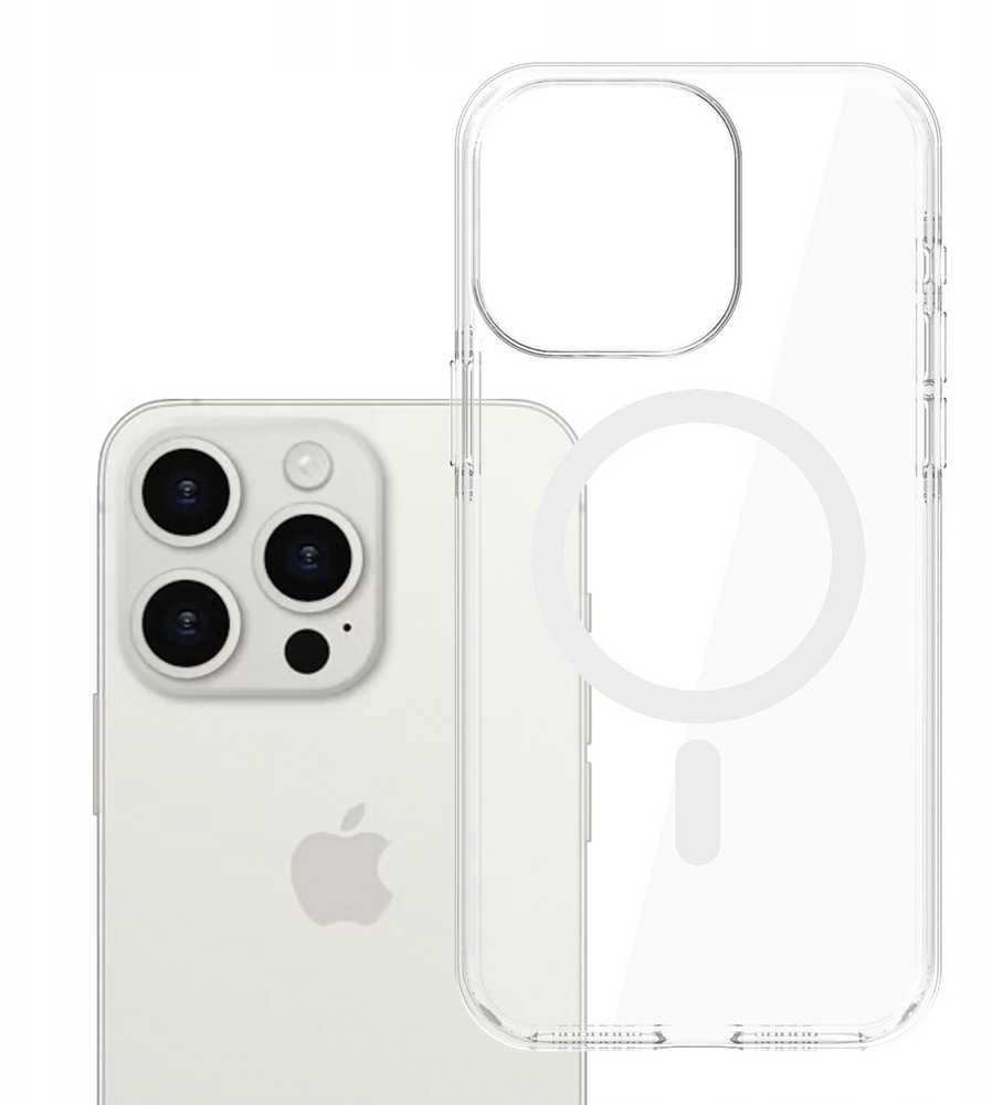 Dėklas 3MK EverClear MagCase skirtas Apple iPhone 15 Pro Max