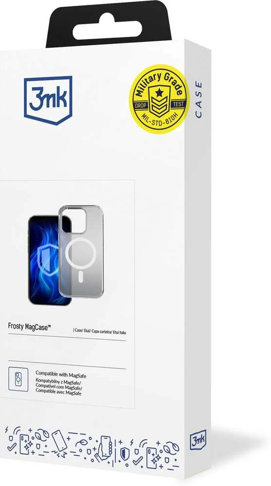 Dėklas 3mk Frosty MagCase Apple iPhone 17 Pro Max juodas