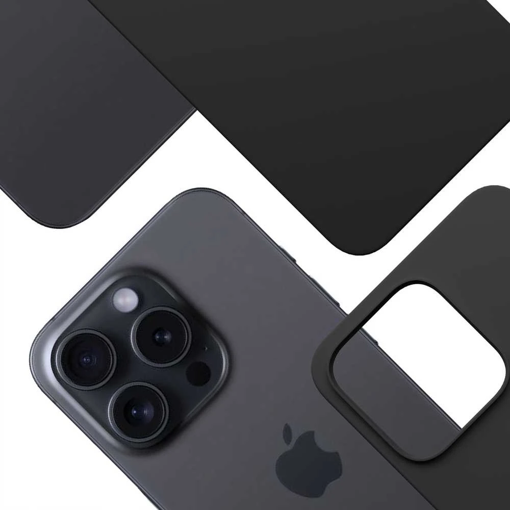 Dėklas 3MK Hardy MagSilicone skirtas Apple iPhone 15 Pro Max grafito spalvos