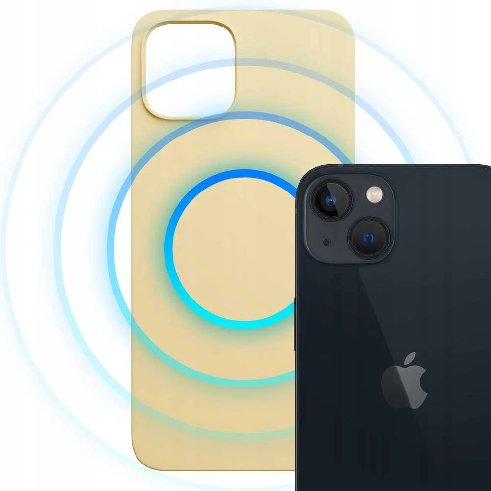 Dėklas 3MK Hardy MagSilicone skirtas Apple iPhone 15 geltonos spalvos