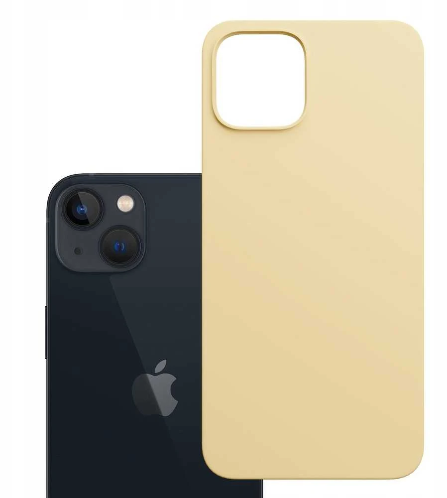 Dėklas 3MK Hardy MagSilicone skirtas Apple iPhone 15 geltonos spalvos
