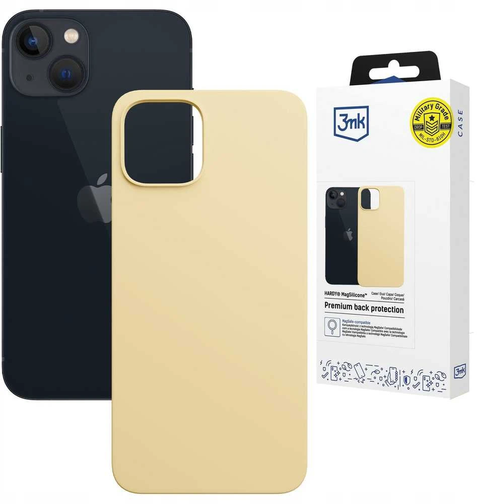 Dėklas 3MK Hardy MagSilicone do Apple iPhone 15 Plus geltona