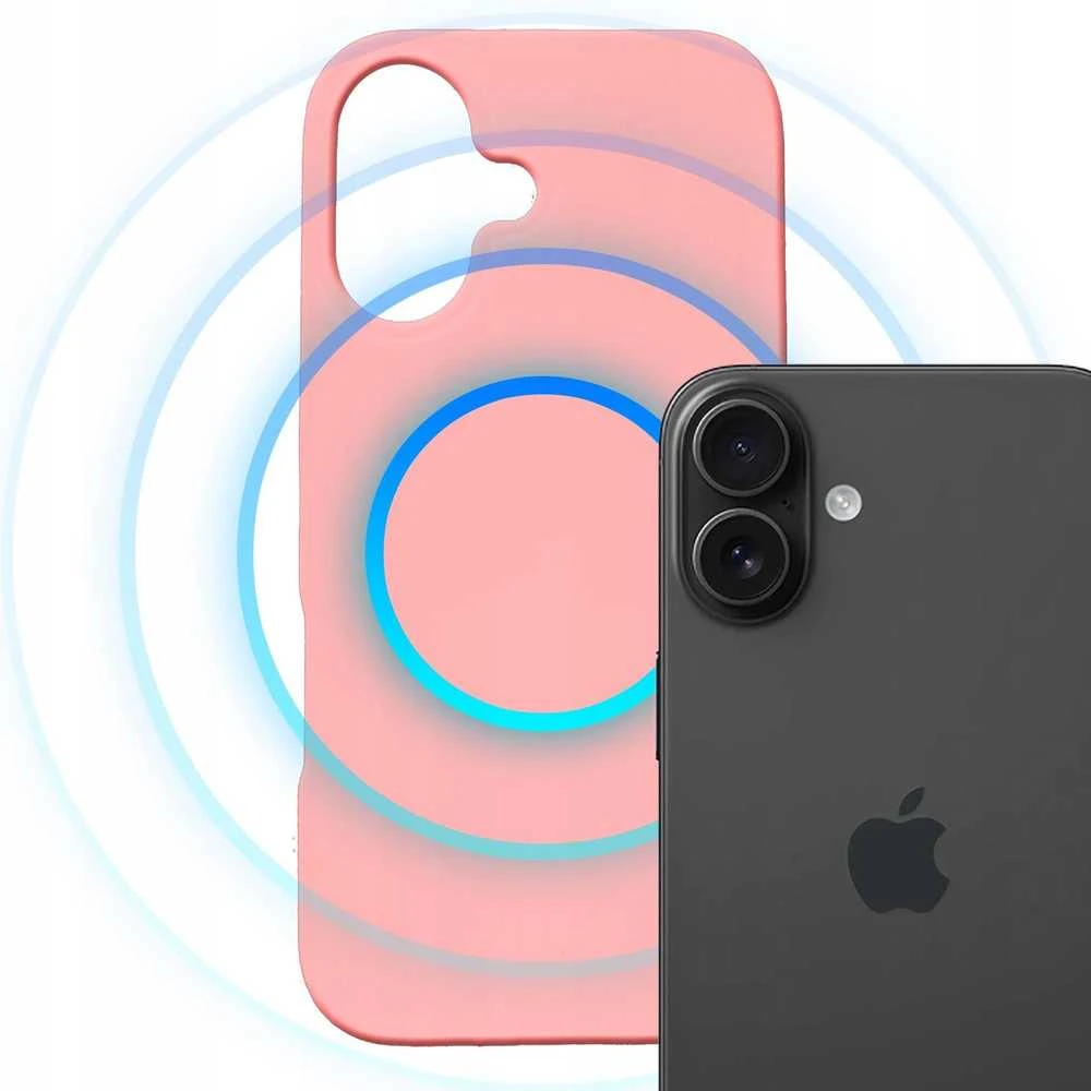Dėklas 3MK Hardy MagSilicone do Apple iPhone 16 Plus rožinė