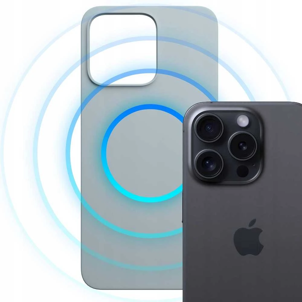 Dėklas 3MK Hardy MagSilicone skirtas Apple iPhone 13 Pro Max mėlynos spalvos