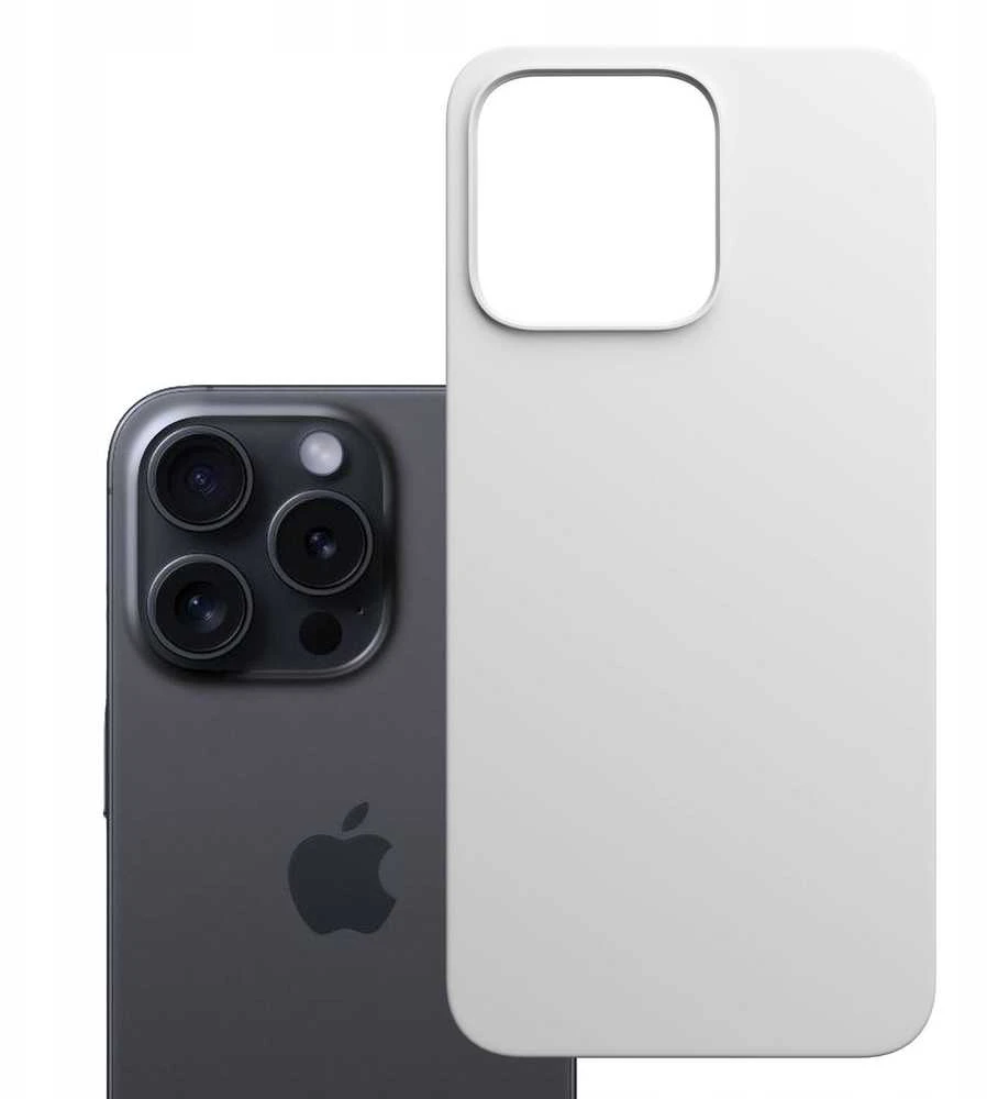 Dėklas 3MK Hardy MagSilicone skirtas Apple iPhone 15 Pro Max sidabro spalvos