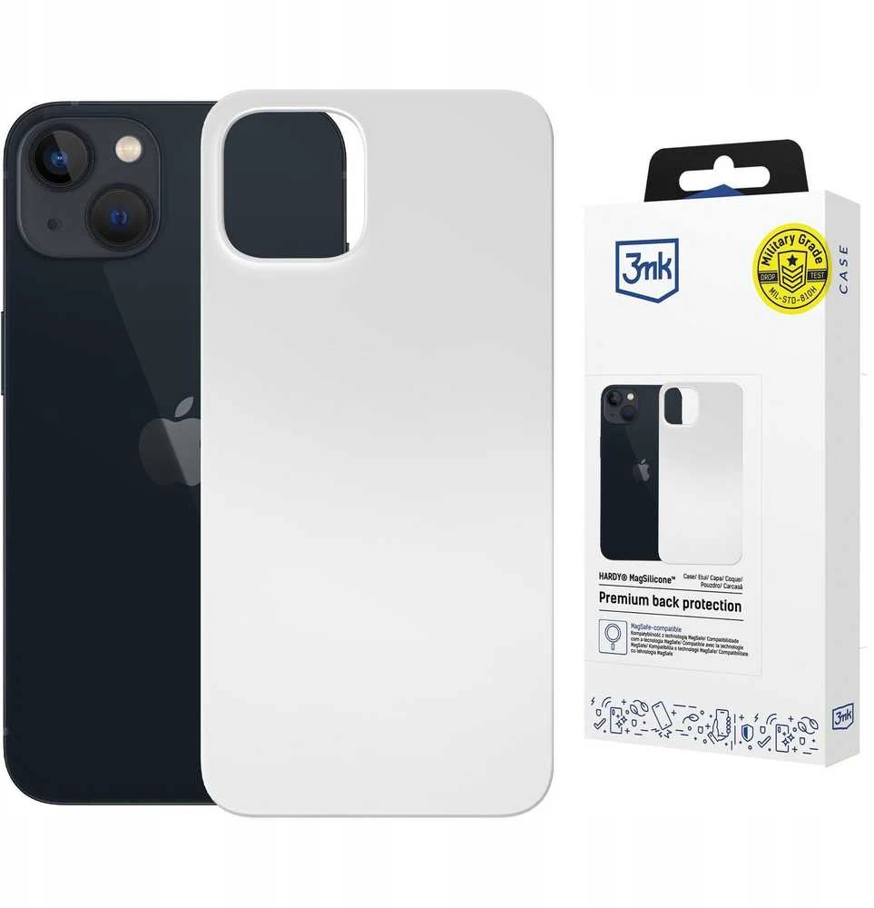 Dėklas 3MK Hardy MagSilicone do Apple iPhone 14 Plus balta