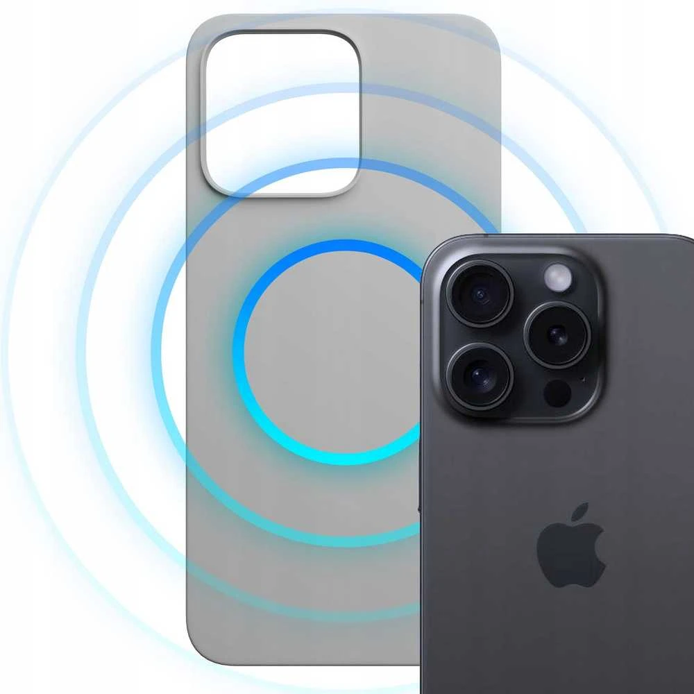 3MK Hardy MagSilicone dėklas Apple iPhone 16 Pro titano spalvos