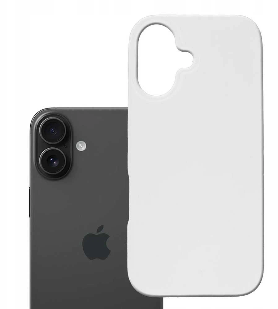 3MK Hardy MagSilicone Dėklas Apple iPhone 16 baltos spalvos