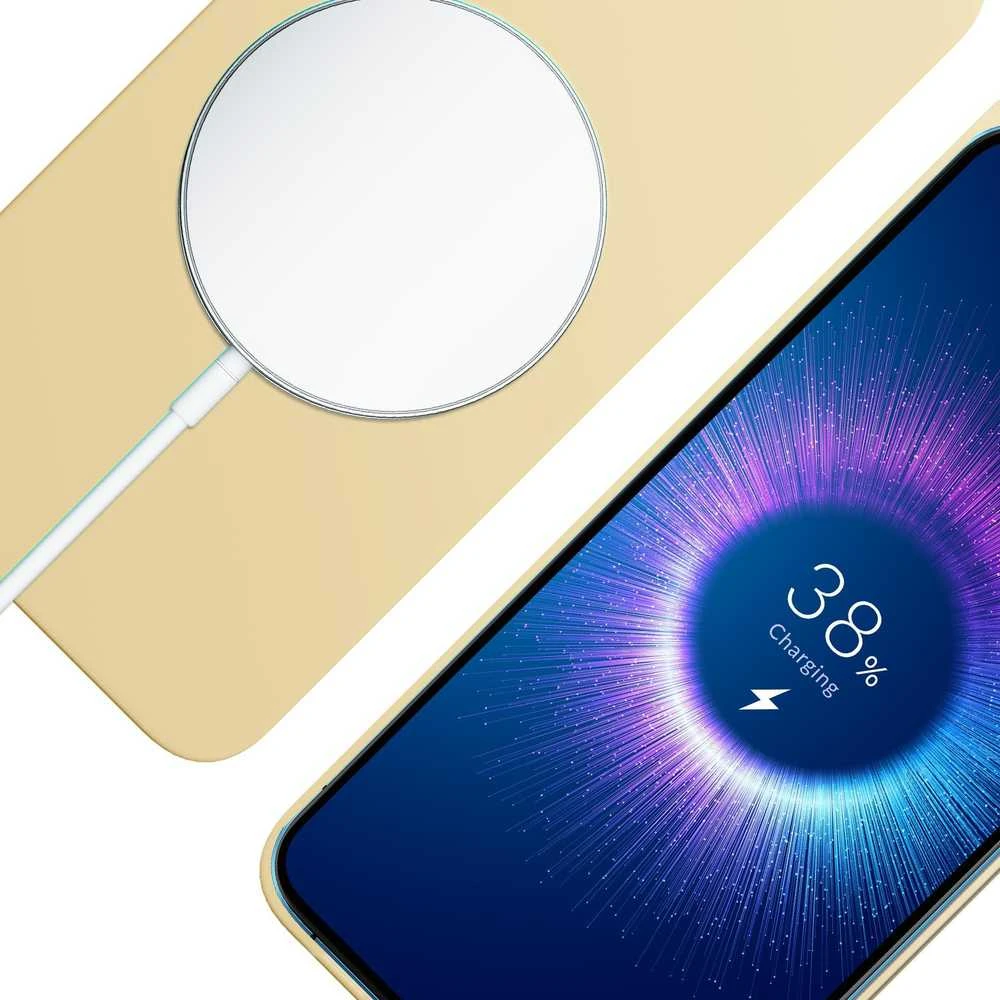 Dėklas 3MK Hardy MagSilicone do Apple iPhone 15 Plus geltona