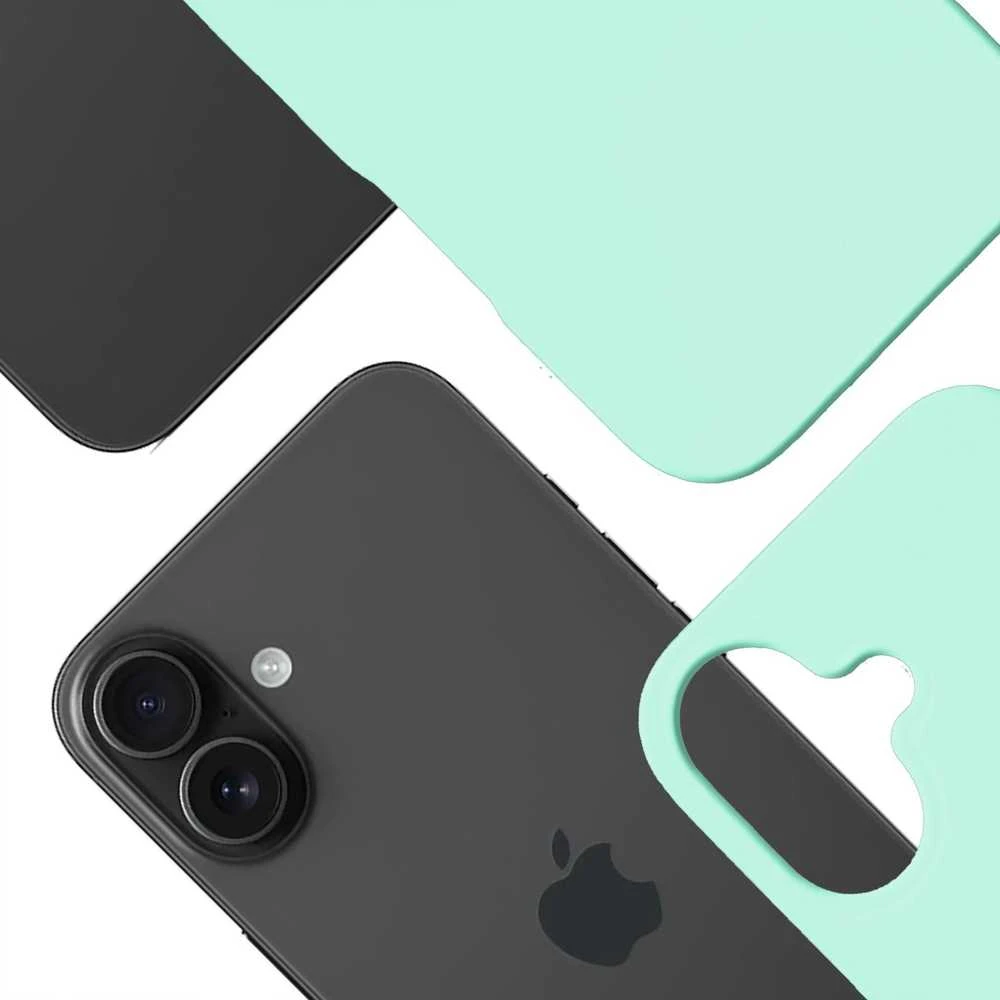 Dėklas 3MK Hardy MagSilicone do Apple iPhone 16 Plus jūros spalvos