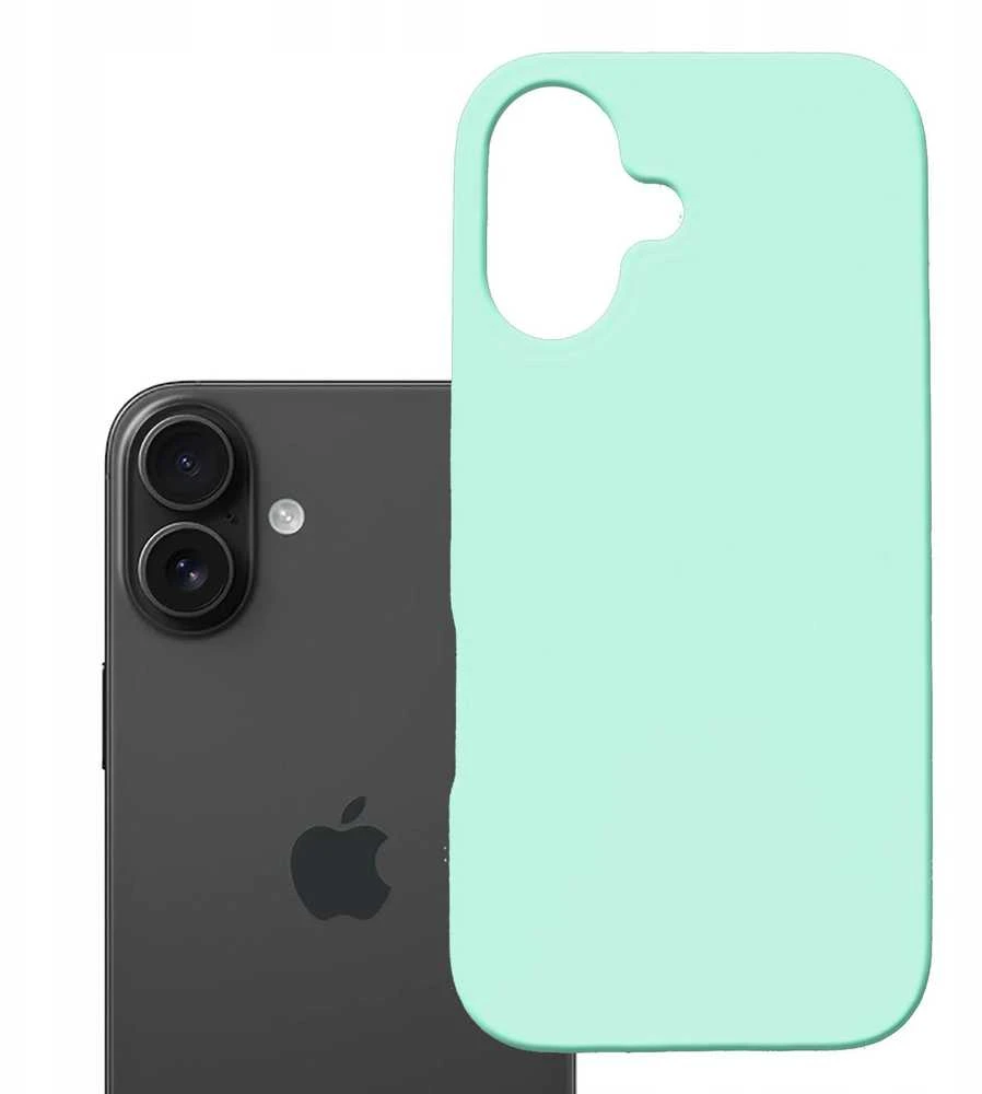 Dėklas 3MK Hardy MagSilicone do Apple iPhone 16 Plus jūros spalvos