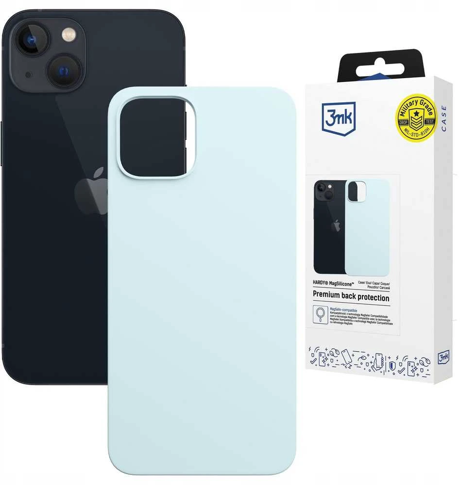 Dėklas 3MK Hardy MagSilicone do Apple iPhone 14 Plus mėlyna