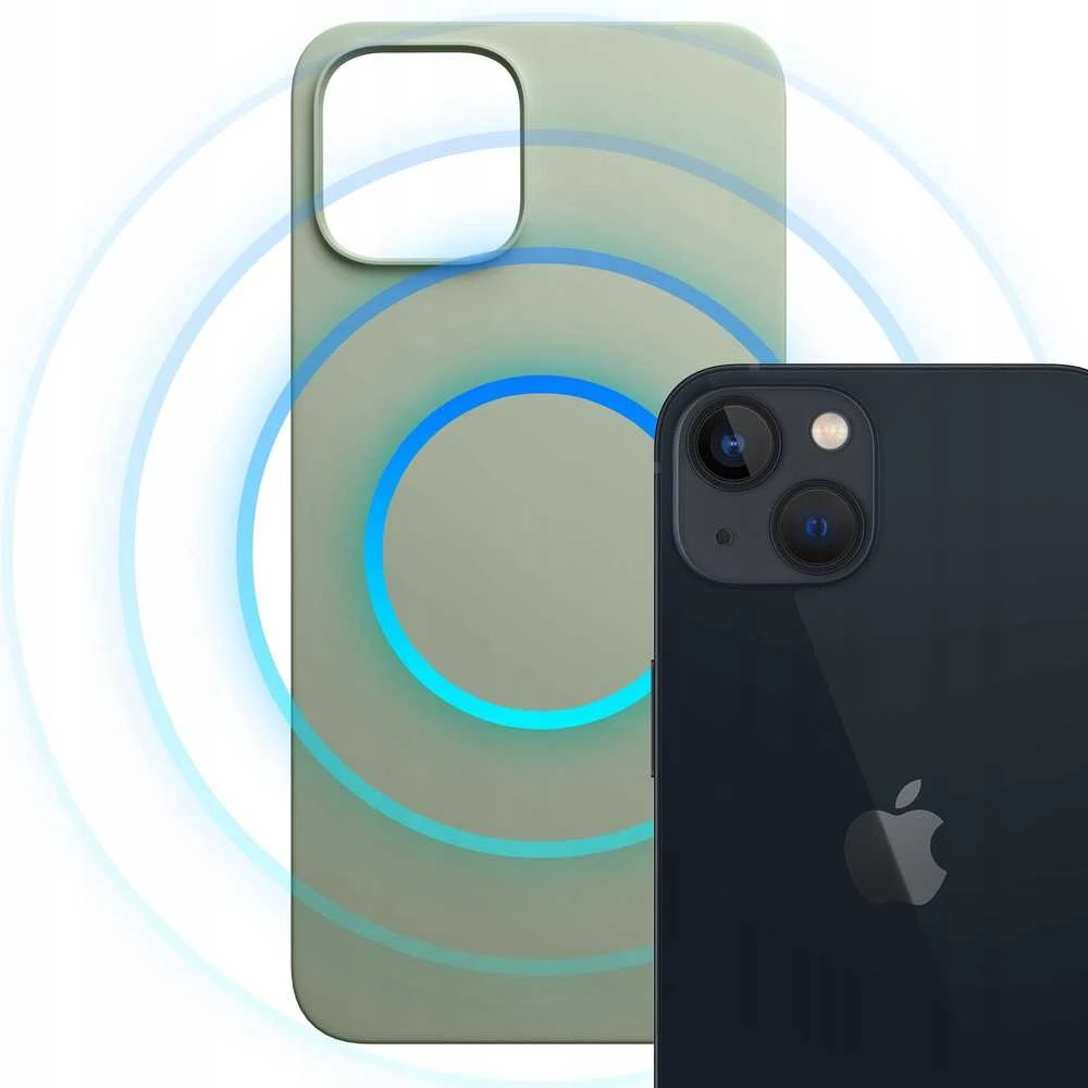 Dėklas 3MK Hardy MagSilicone do Apple iPhone 15 Plus žalia