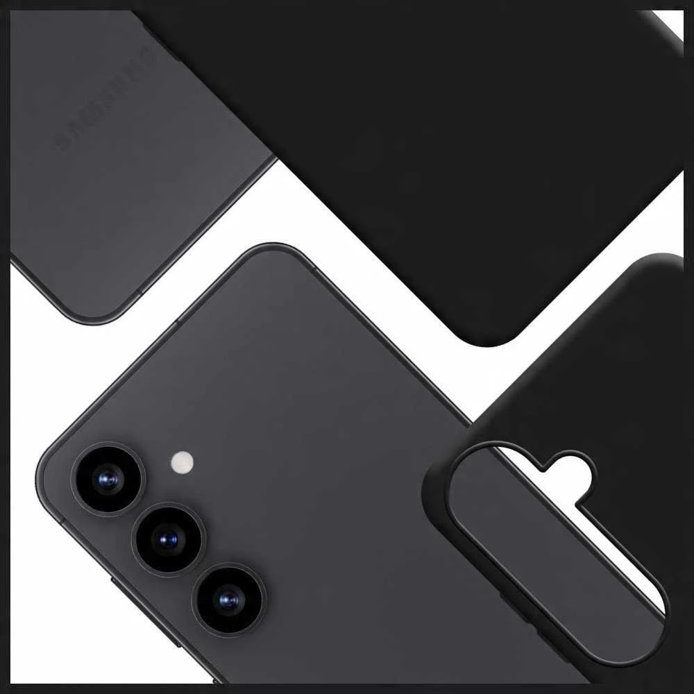 3MK Hardy MagSilicone Dėklas Samsung Galaxy S25 juodos spalvos
