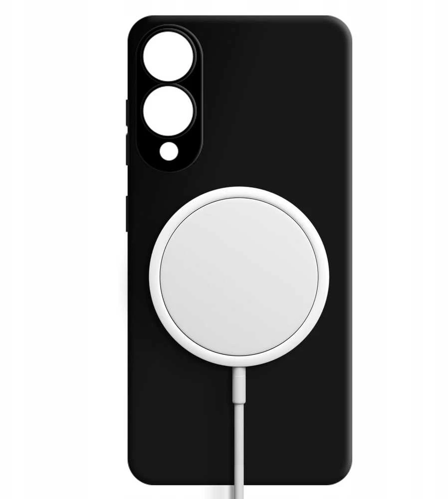 Dėklas 3MK HARDY Silicone Mag Samsung Galaxy S25 Edge juodos spalvos