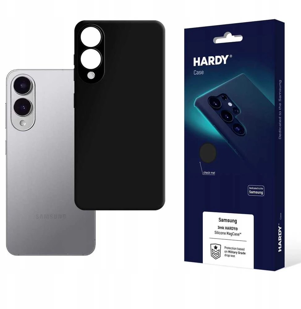 Dėklas 3MK HARDY Silicone Mag Samsung Galaxy S25 Edge juodos spalvos