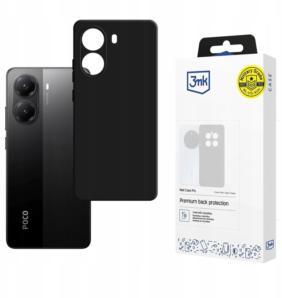 3Mk apsauga Poco X7 Pro 5g - 3mk matinis dėklas Pro