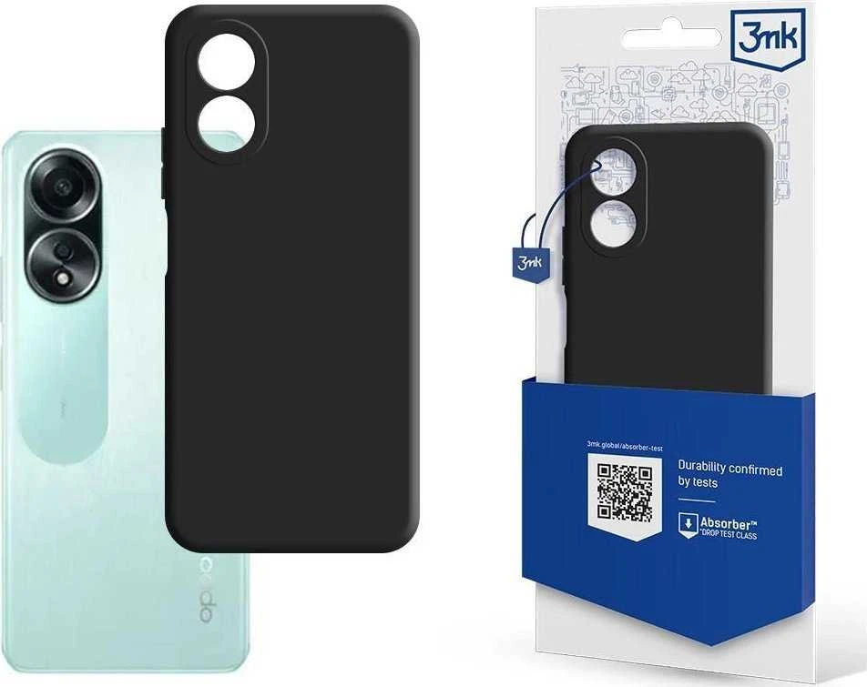 3mk Matt Oppo A58 4G - dėklas telefonui juodos spalvos