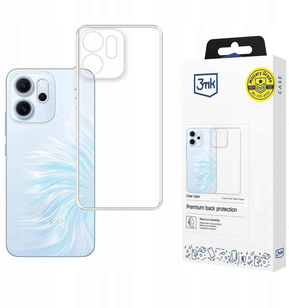3Mk apsauginis 3mk skaidrus dėklas Oppo Reno 14 F/ 14 FS 5G - skaidrus