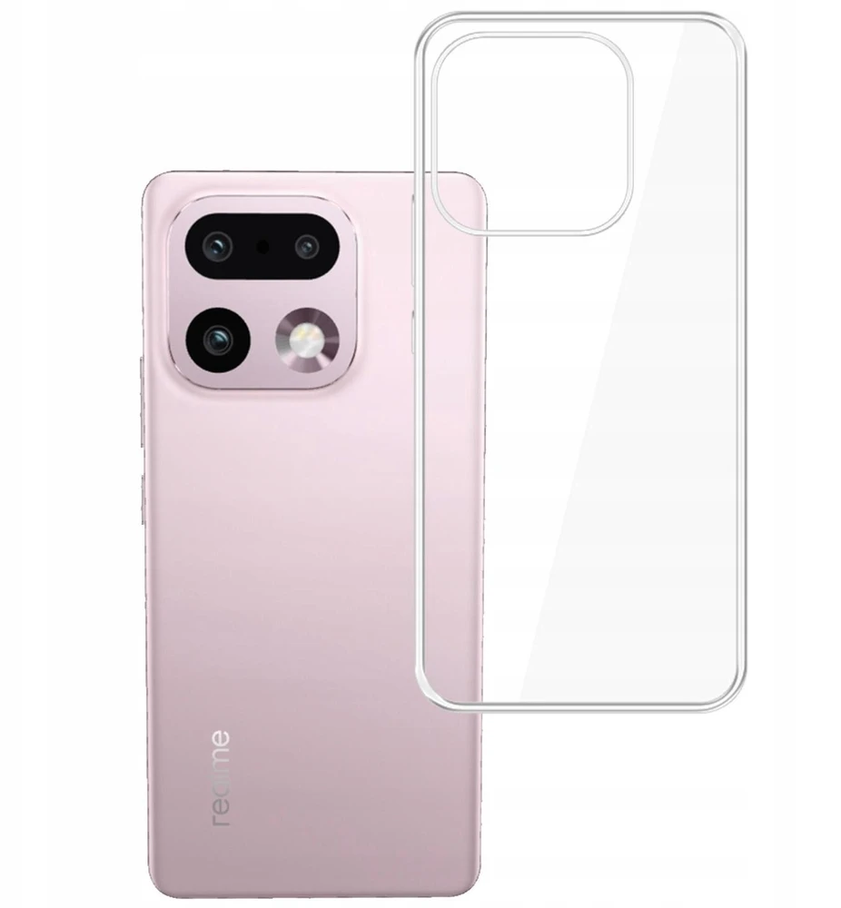3mk skaidrus dėklas, skirtas „Realme 16 Pro+ 5G“ - permatomas