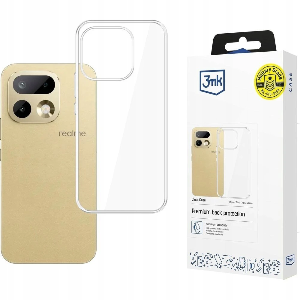 3mk skaidrus dėklas, skirtas „Realme 16 Pro 5G“ - permatomas