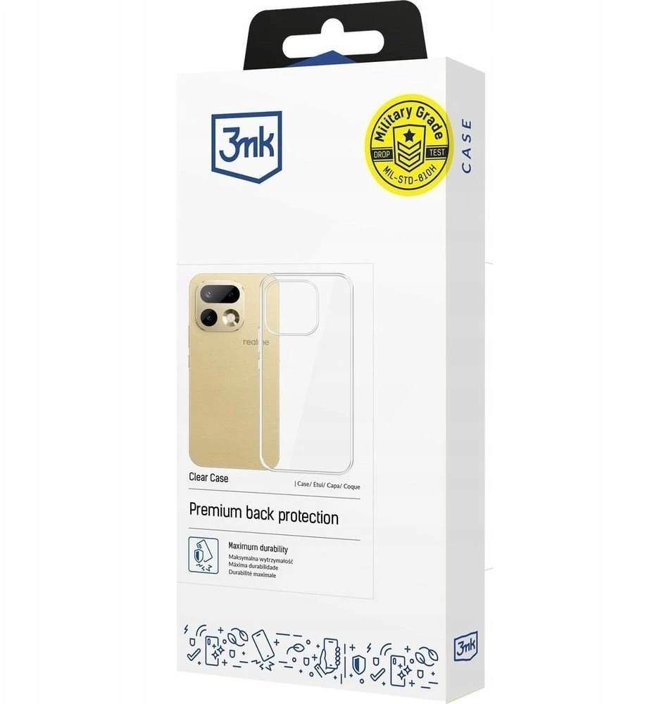 3mk skaidrus dėklas, skirtas „Realme 16 Pro 5G“ - permatomas