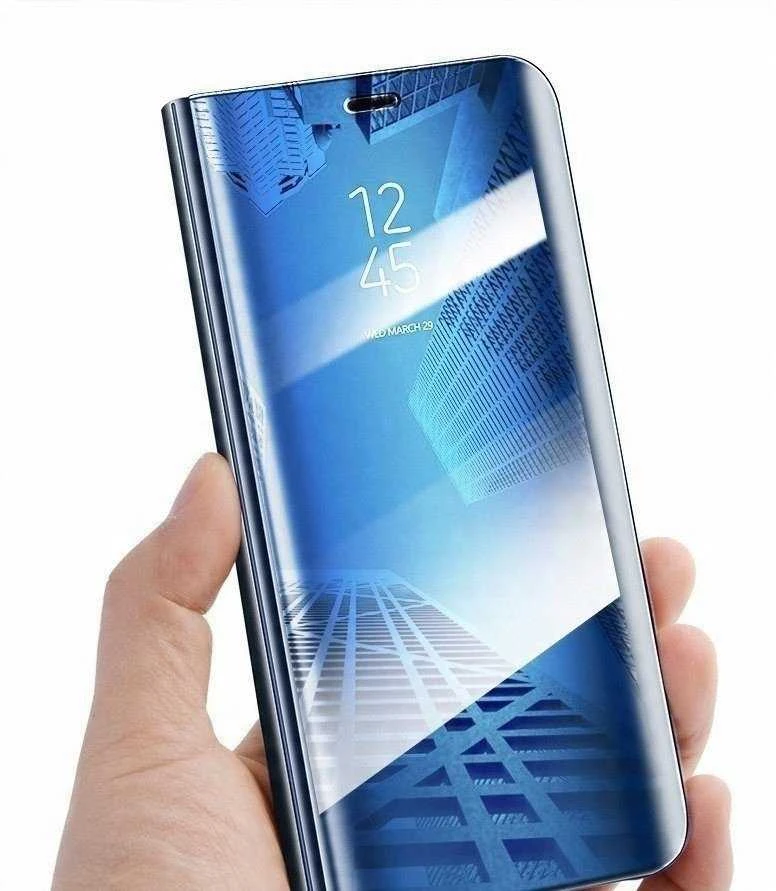 Hurtel Clear View dėklas skirtas Samsung Galaxy A73, mėlynas