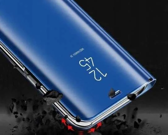Hurtel Clear View dėklas skirtas Samsung Galaxy A73, mėlynas
