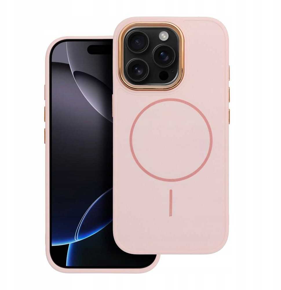 Oem Originalus „iPhone 13 MINI“ dėklas su „Frame Mag Cover“, suderinamas su „MagSafe“, rausvos spalvos.