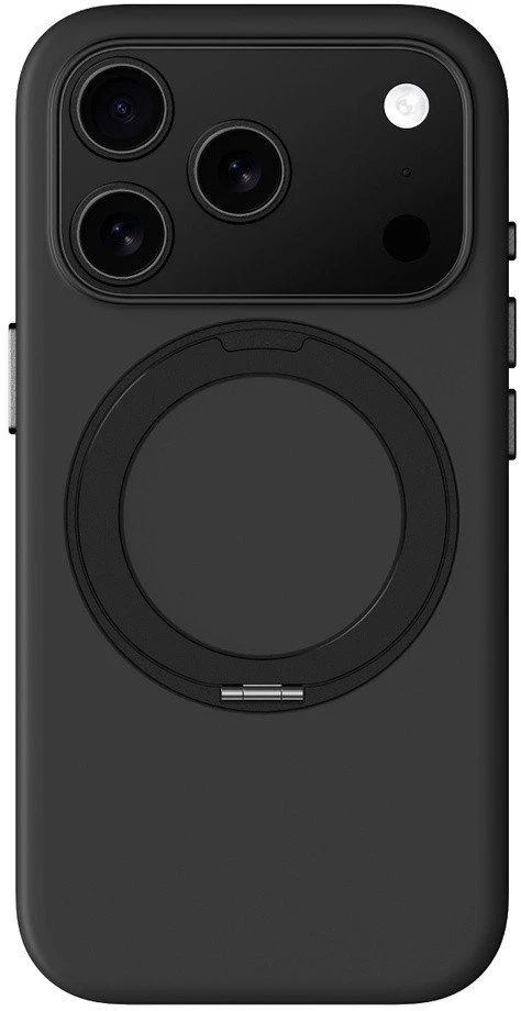 AmazingThing Cloudie Apple iPhone 17 Pro dėklas with Stand – juodos spalvos