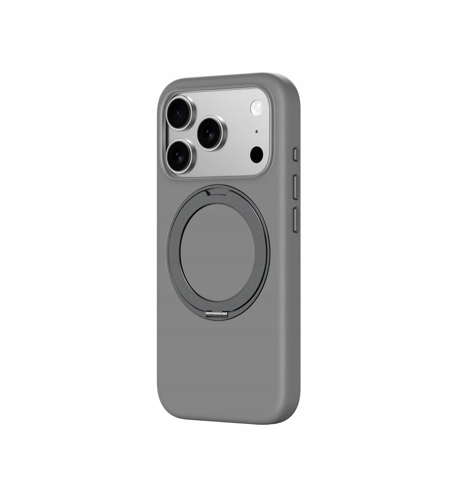 AmazingThing Cloudie Apple iPhone 17 Pro dėklas with Stand – pilkos spalvos