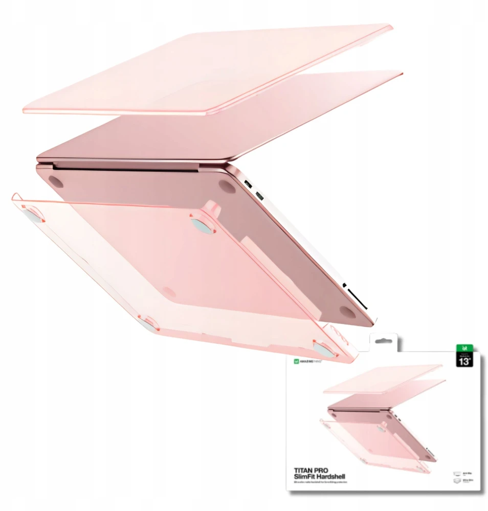 Dėklas AmazingThing Titan Hardshell Case for MacBook Neo 13" - Rožinė