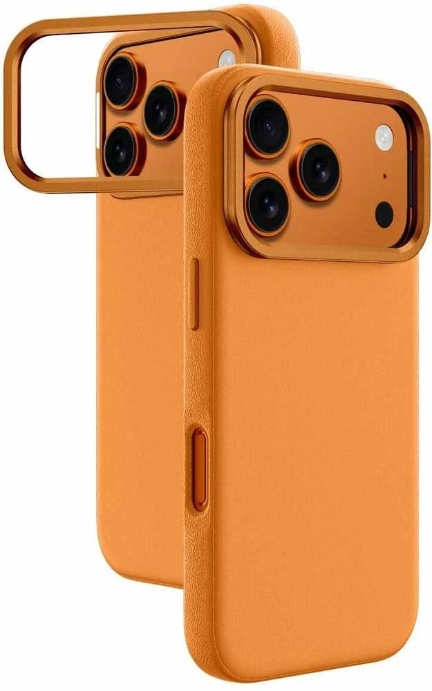 „AmazingThing Glamour“ dėklas, skirtas „iPhone 17 Pro“, suderinamas su „MagSafe“ - oranžinis