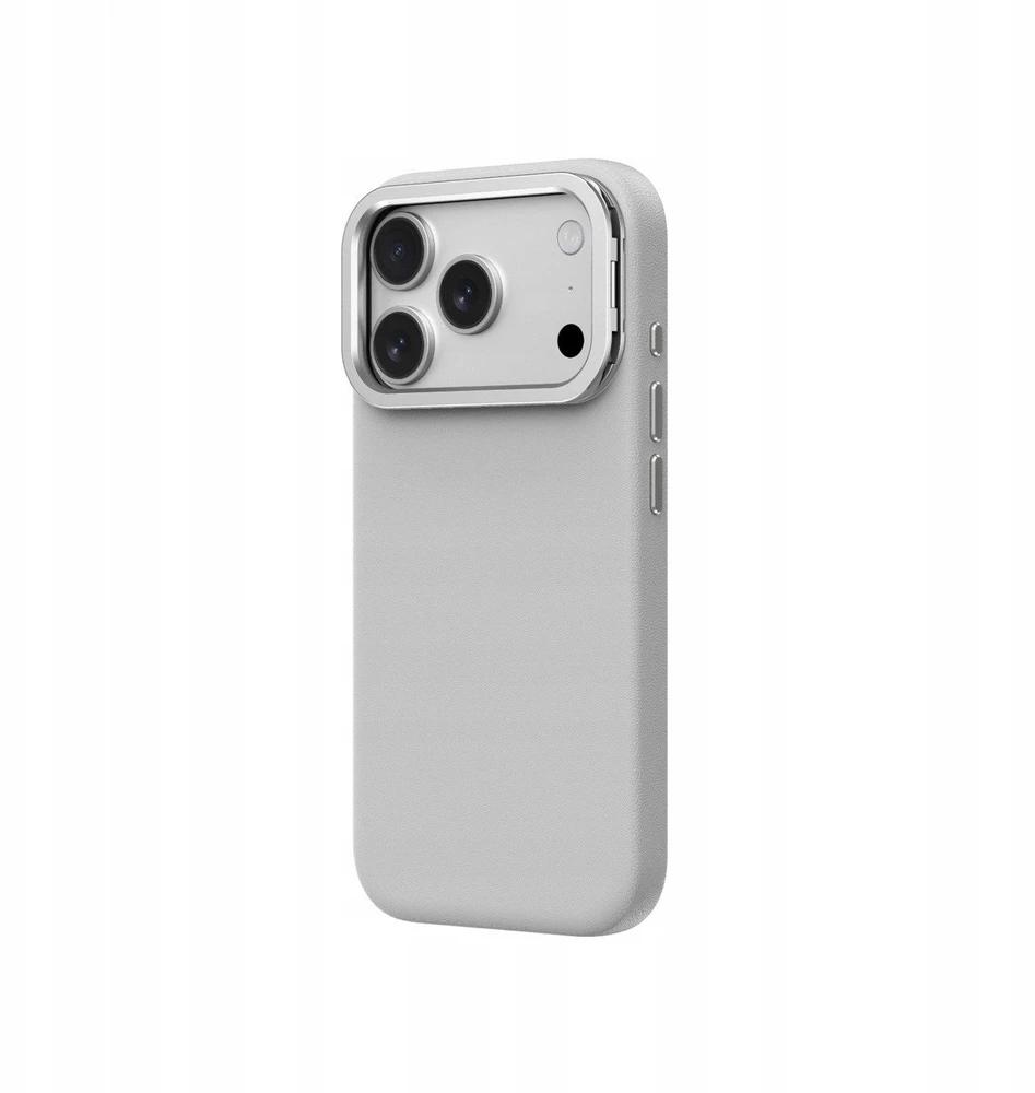 AmazingThing Glamour Apple iPhone 17 Pro Max dėklas with Stand – pilkos spalvos