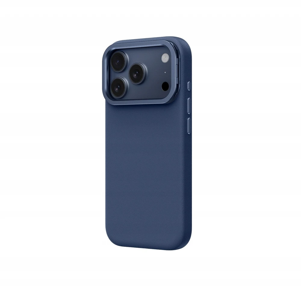 AmazingThing Glamour Apple iPhone 17 Pro Max dėklas with Stand – mėlynos spalvos