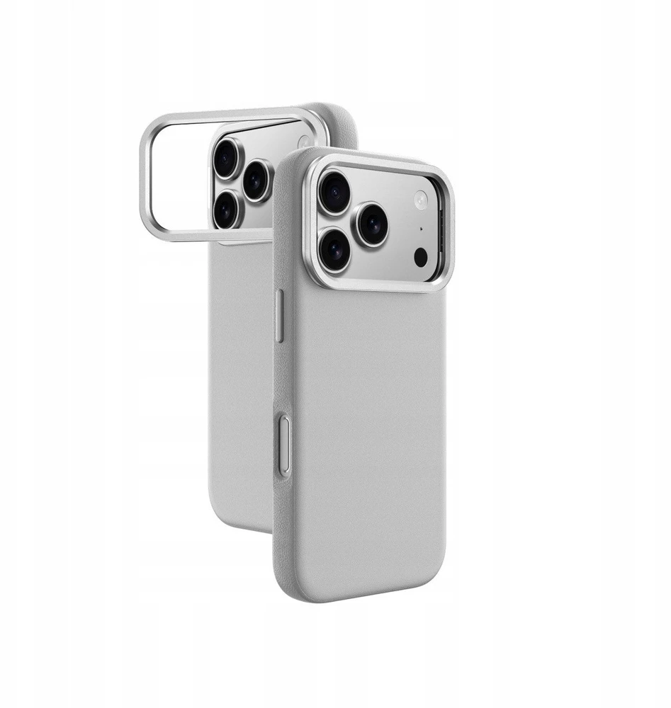 AmazingThing Glamour Apple iPhone 17 Pro Max dėklas with Stand – pilkos spalvos