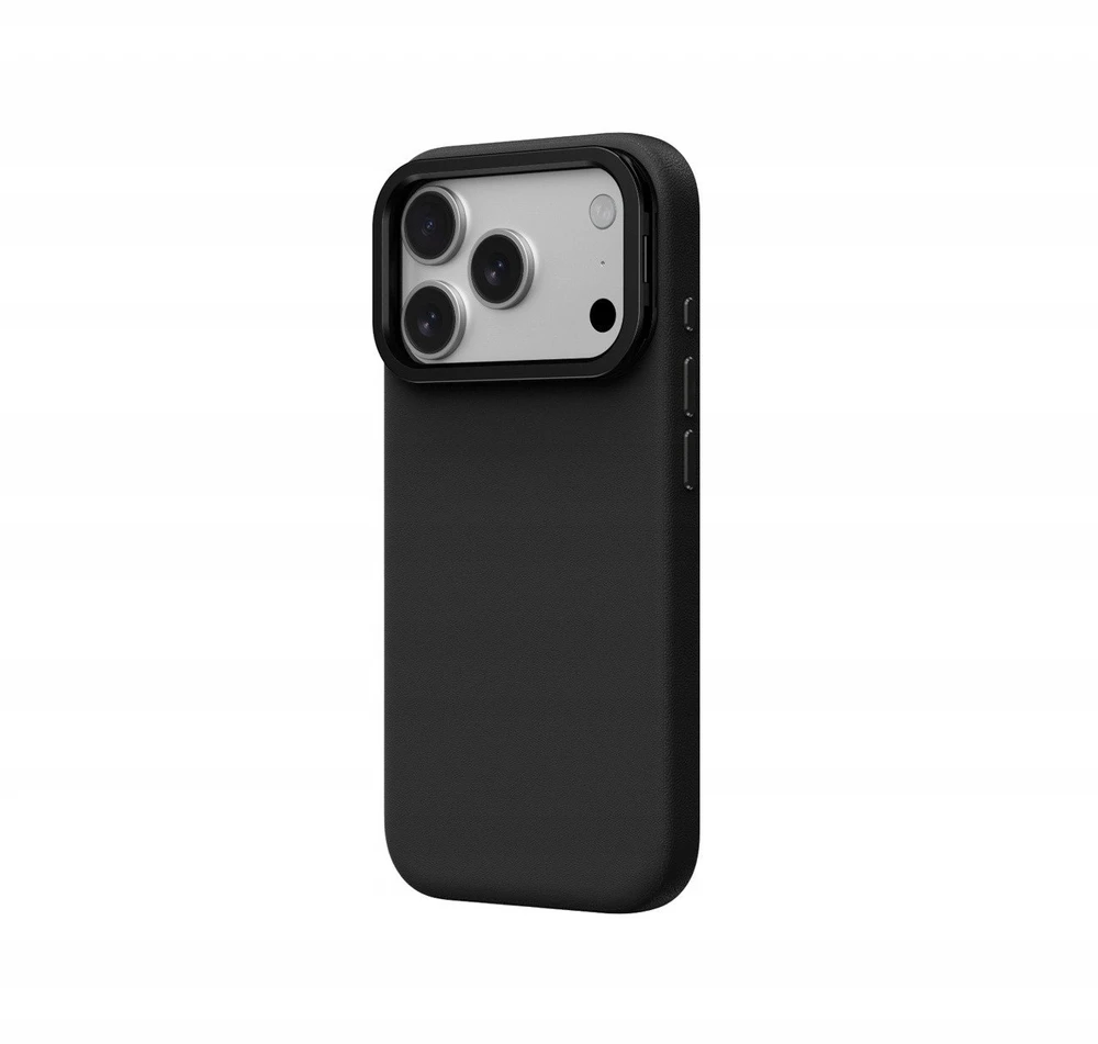 AmazingThing Glamour Apple iPhone 17 Pro dėklas with Stand – juodos spalvos