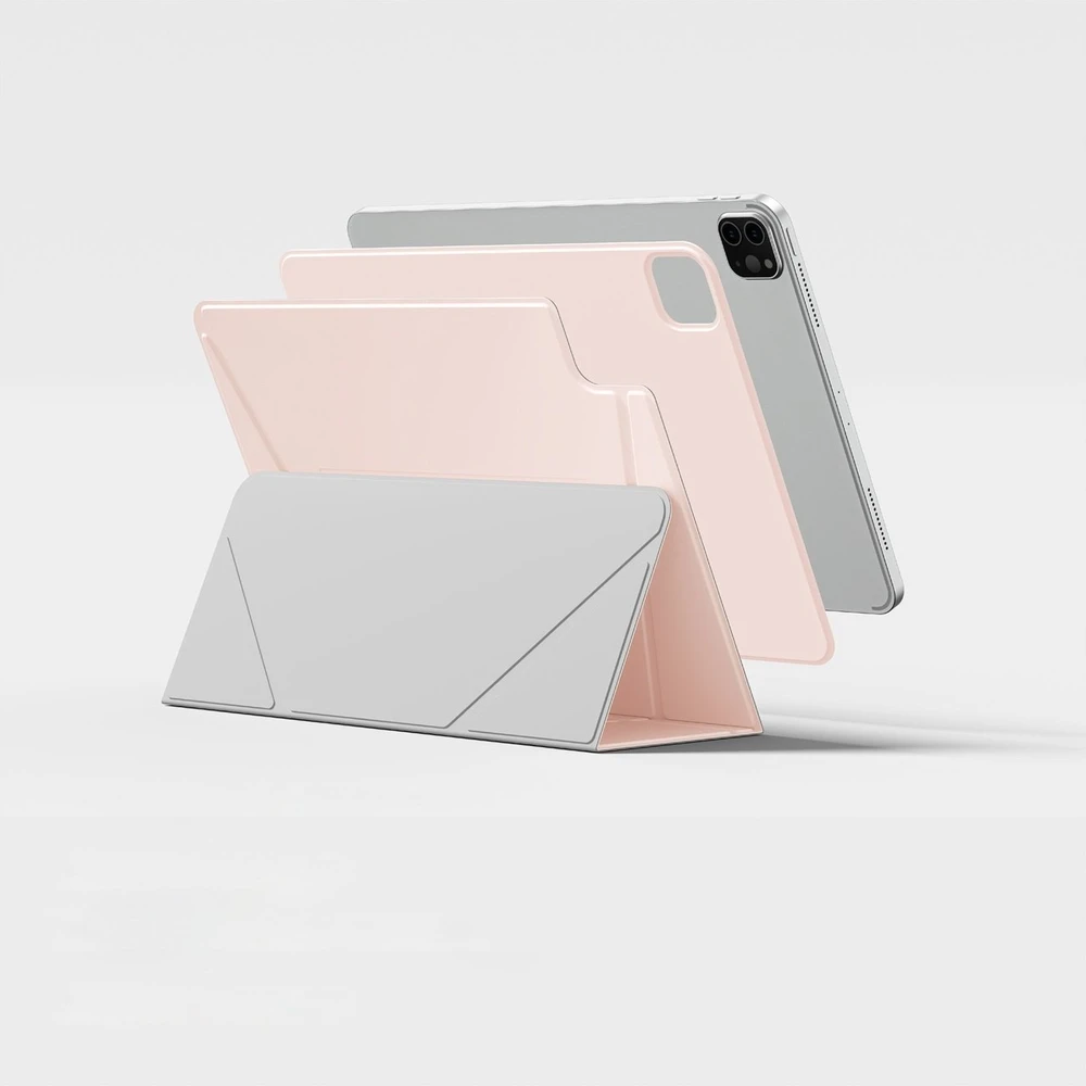 „AmazingThing“ matinis „Pro Mag“ lankstus dėklas su stovu, skirtas „iPad Air 11“ M3/M4 (2025/2026) - Rožinė